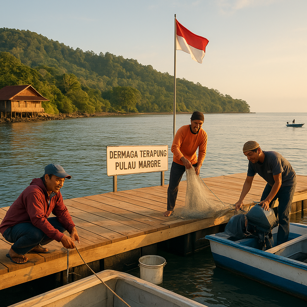 Dermaga Terapung di Pulau Marore Sulawesi Utara Akhirnya Beroperasi, Permudah Nelayan