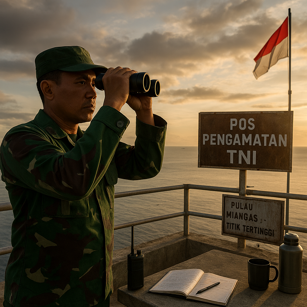 Pantauan dari Titik Tertinggi: Pos Pengamatan TNI di Pulau Miangas yang Tak Pernah Tidur