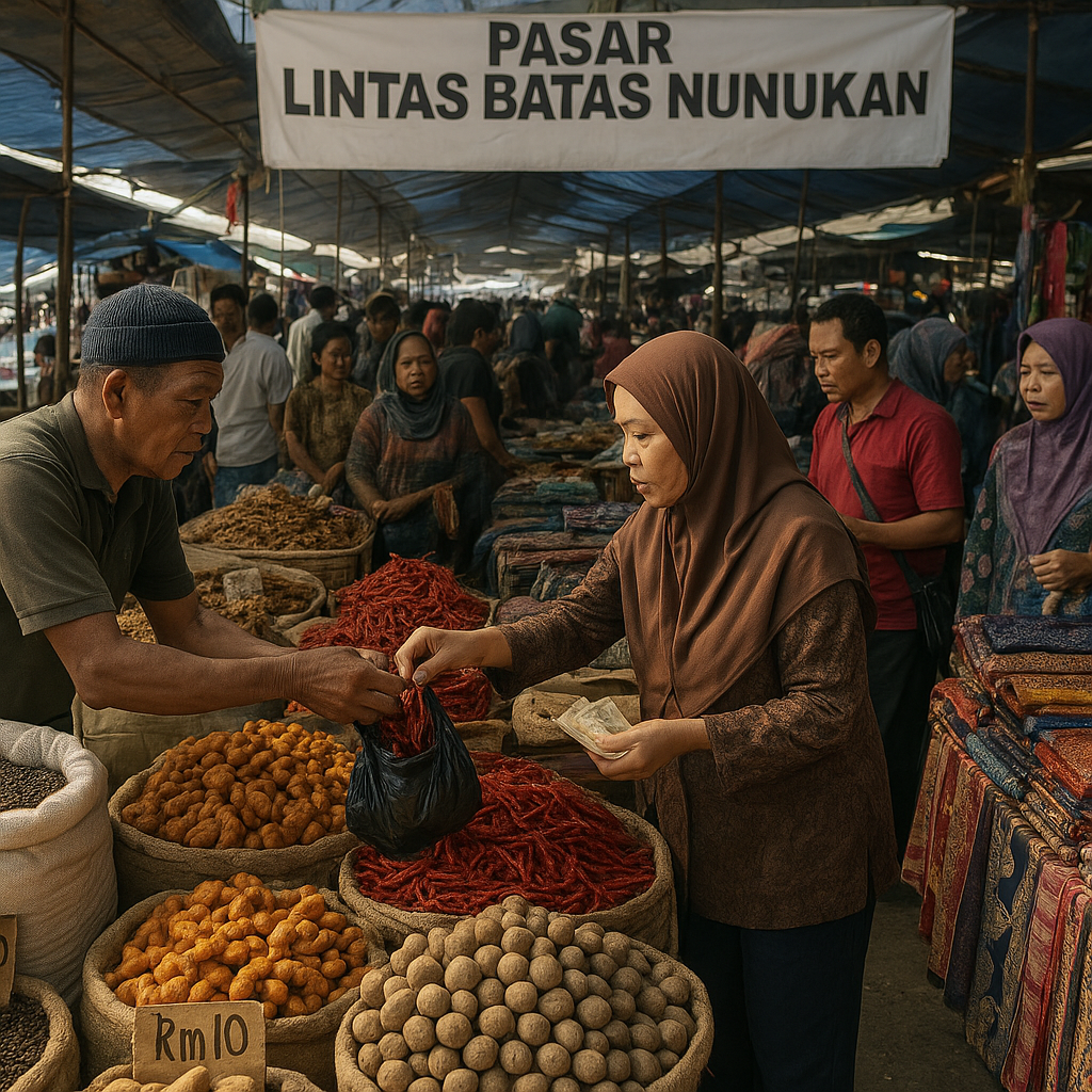 Cerita dari Pasar Lintas Batas Nunukan: Dari Rempah hingga Sandang, Potret Dinamika Ekonomi Warga Perbatasan