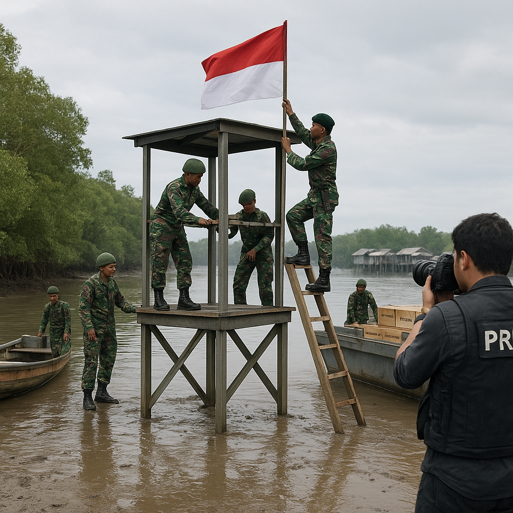 Amankan Logistik dari Gangguang KKB, TNI Bangun Pos Baru di Kolf Braza