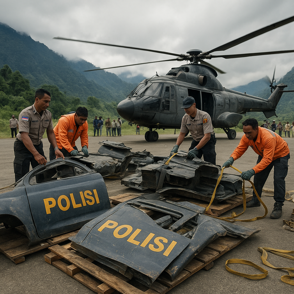 Akses Terbatas, Mobil Dinas Polisi Dipotong 32 Bagian supaya Bisa Dikirim ke Intan Jaya