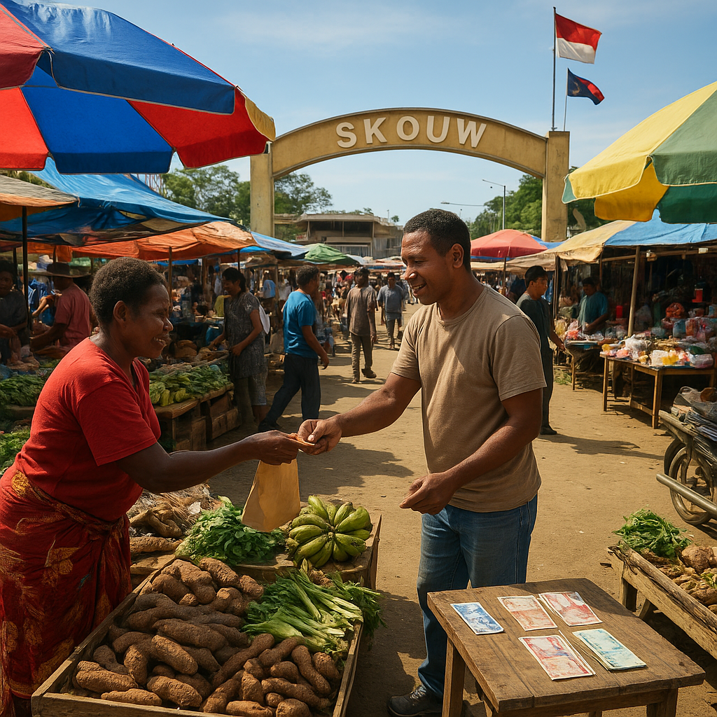 Pasar Lintas Batas Skouw: Ramai Perdagangan dan Bisnis Harian di Perbatasan PNG