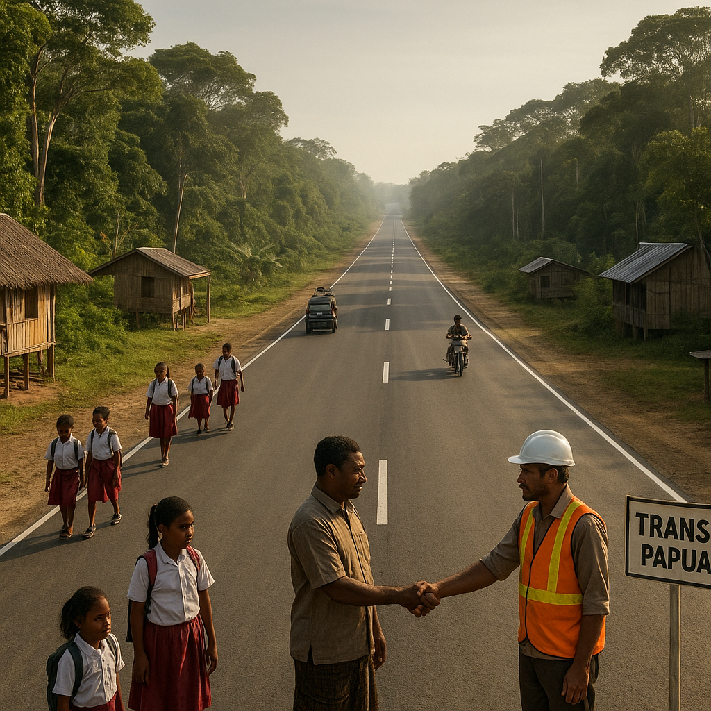 Jalan Trans-Papua di Merauke: Membelah Hutan, Menyatukan Desa