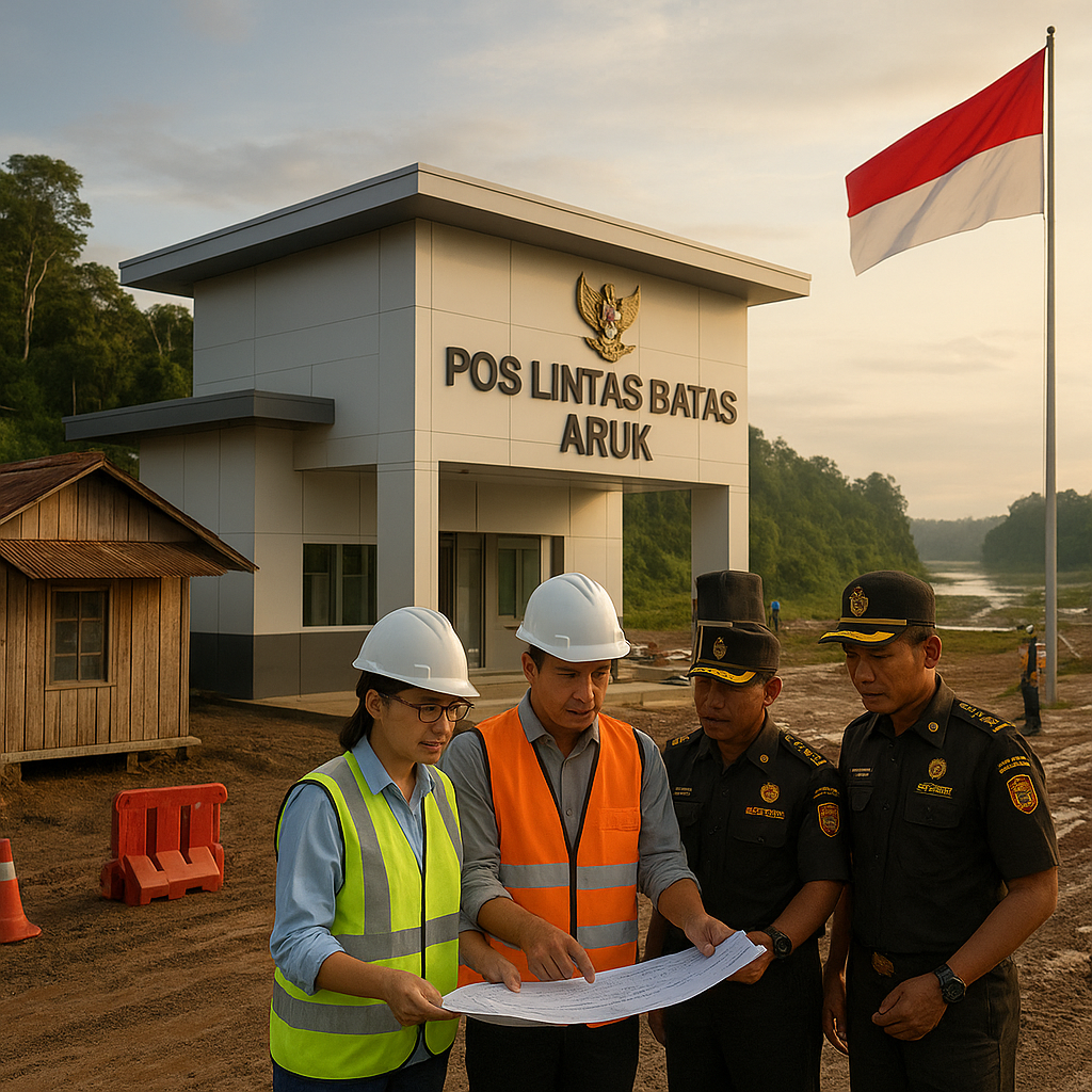 Pembangunan Pos Lintas Batas di Aruk: Dari Kantor Sederhana Menuju Gerbang Negara
