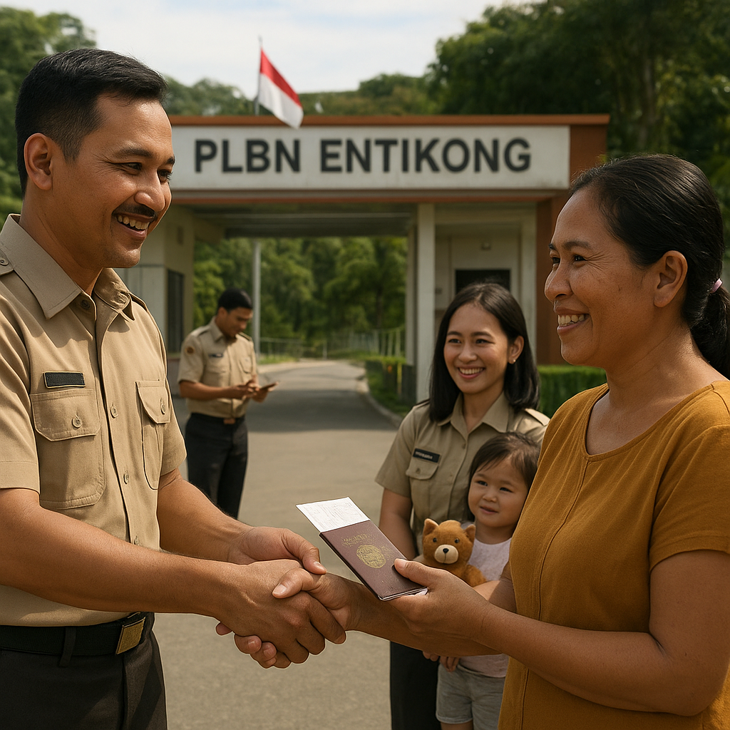 Petugas PLBN Entikong: 'Setiap Senyum Warga Perbatasan adalah Diplomacy Kita yang Paling Efektif'