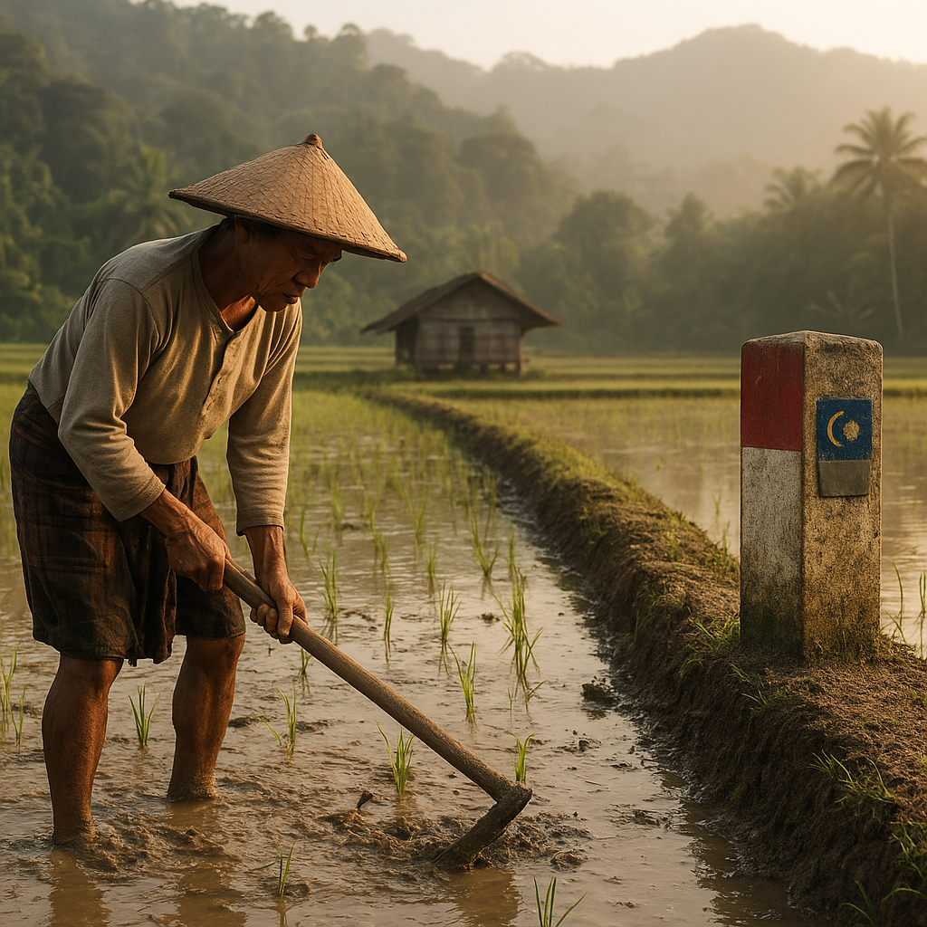 Keseharian Petani di Perbatasan Kalimantan-Malaysia: Garis Batas di Tengah Ladang