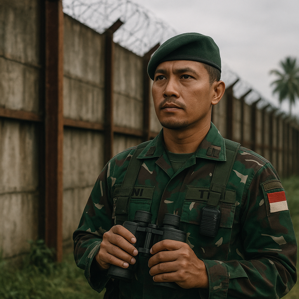Para Penjaga 'Tembok Besi' Perbatasan RI-Malaysia
