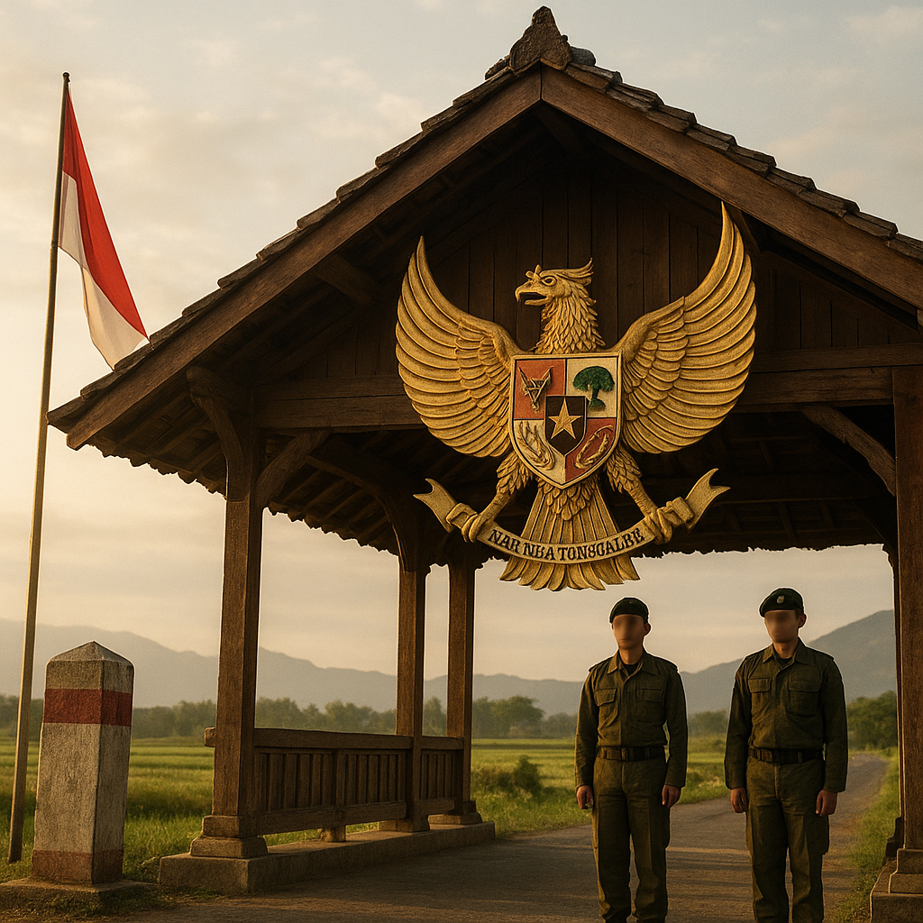 Pendopo dengan Lambang Garuda: Simbol Negara di Ujung Negeri