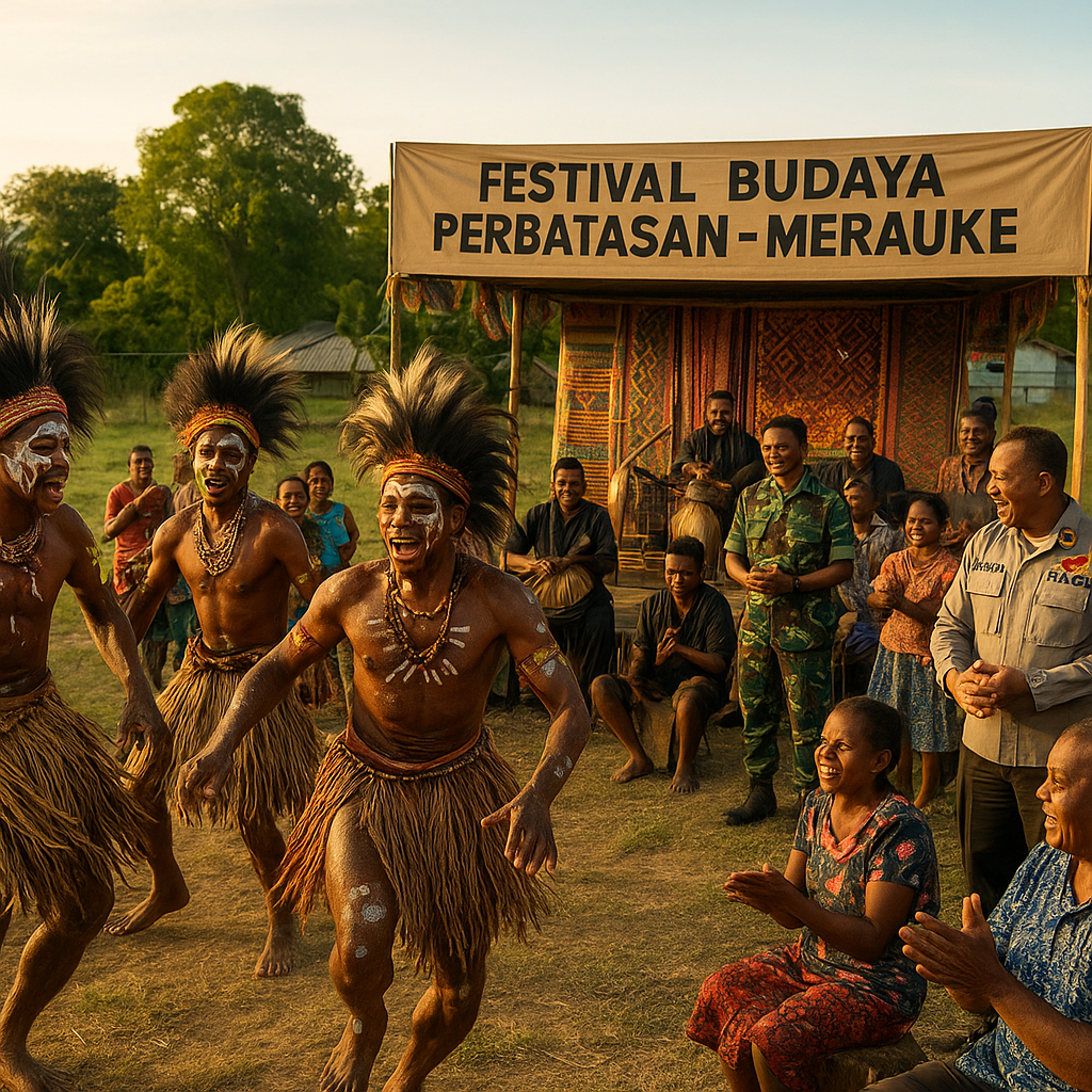 Festival Budaya Perbatasan di Merauke: Tarian dan Musik sebagai Simbol Persatuan di Ujung Papua