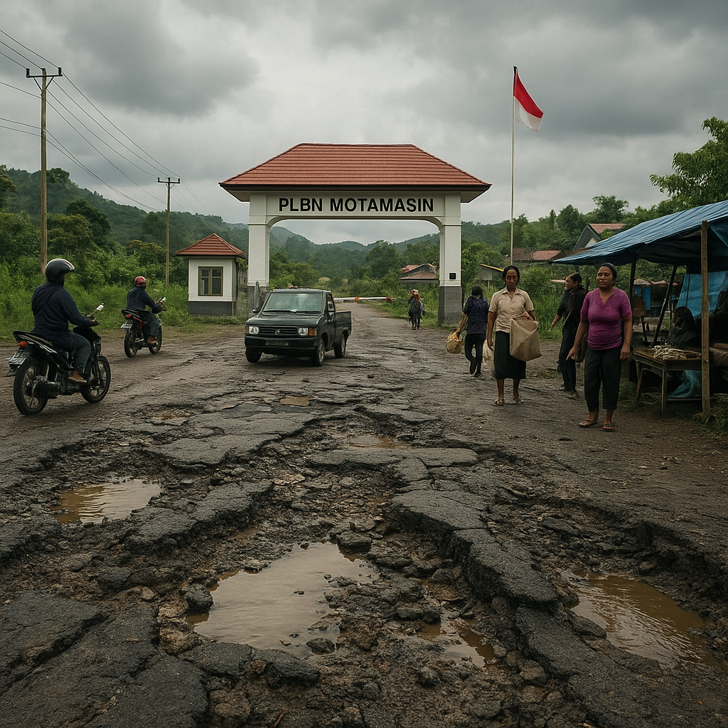 PLBN Motamasin: Pintu Gerbang yang Terisolasi oleh Jalan Rusak