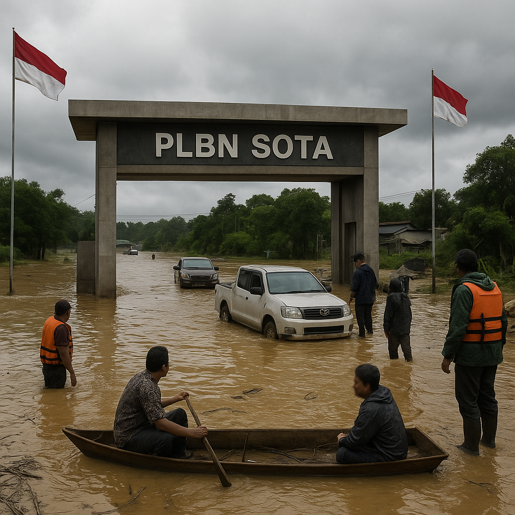PLBN Sota di Papua: Pintu Gerbang yang Masih Terkendala Banjir