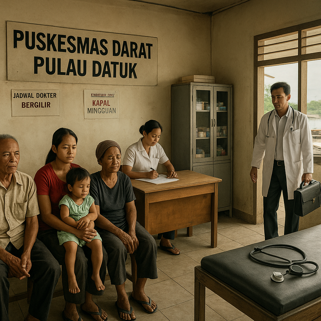 Puskesmas Darat di Pulau Terluar Natuna: Dokter Bergilir dan Pasien yang Menunggu Giliran