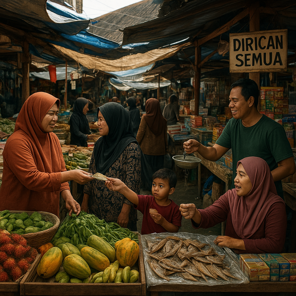 Pasar Perbatasan di Nunukan: Dagangan Campuran dan Bahasa yang Berbaur