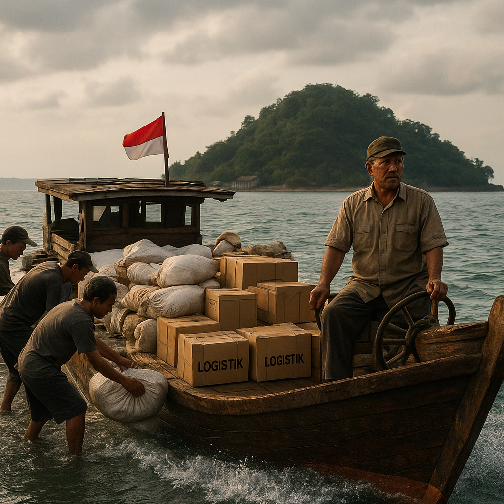 Pengiriman Logistik ke Pulau Terluar dengan Kapal Kayu: Muatan dan Harapan di Gelombang Laut