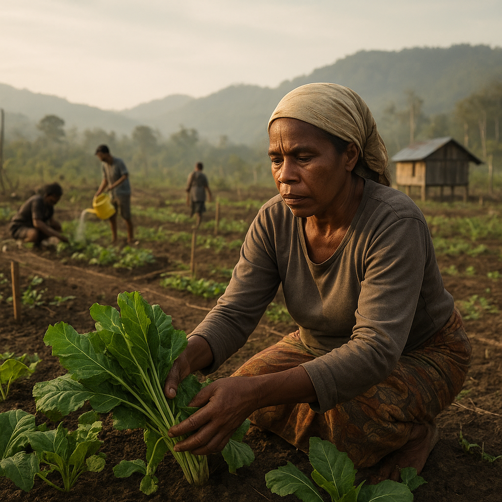Kebun Sayur di Perbatasan Papua: Tanaman Hijau di Lahan Bekas Hutan