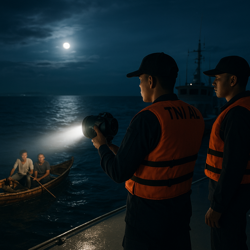 Patroli Malam di Perairan Berau: Menjaga Kedaulatan di Laut yang Gelap
