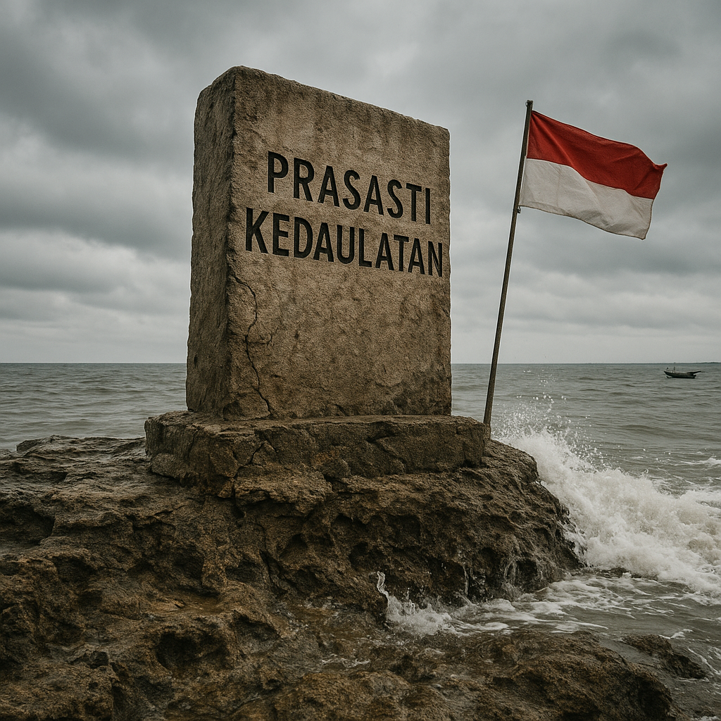 Prasasti di Pulau Nipa: Mengukuhkan Nama dalam Batu di Tengah Ancaman Abrasi