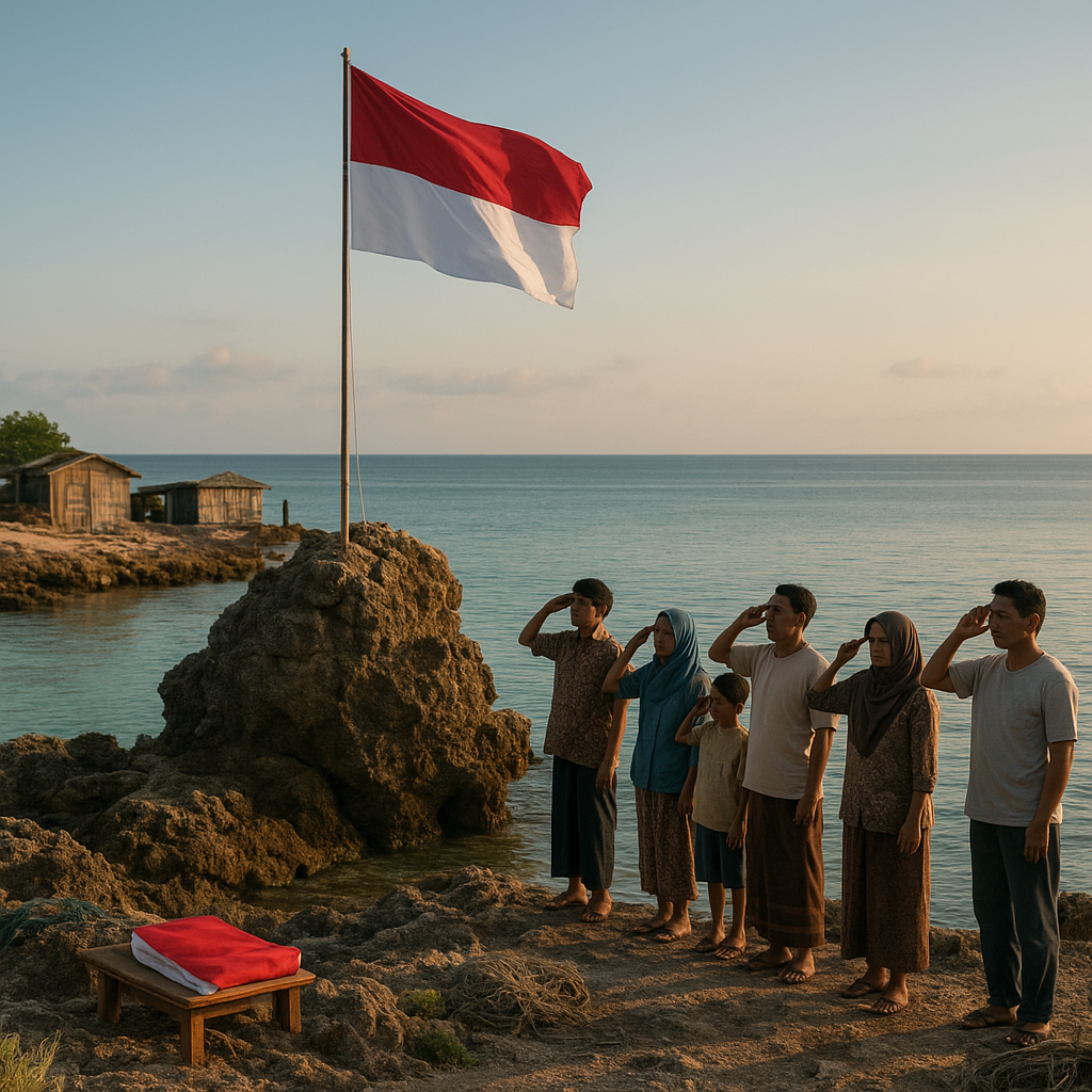 Sang Saka Berkibar di Atas Karang: Upacara Bendera di Pulau Terluar Marore, Sulut