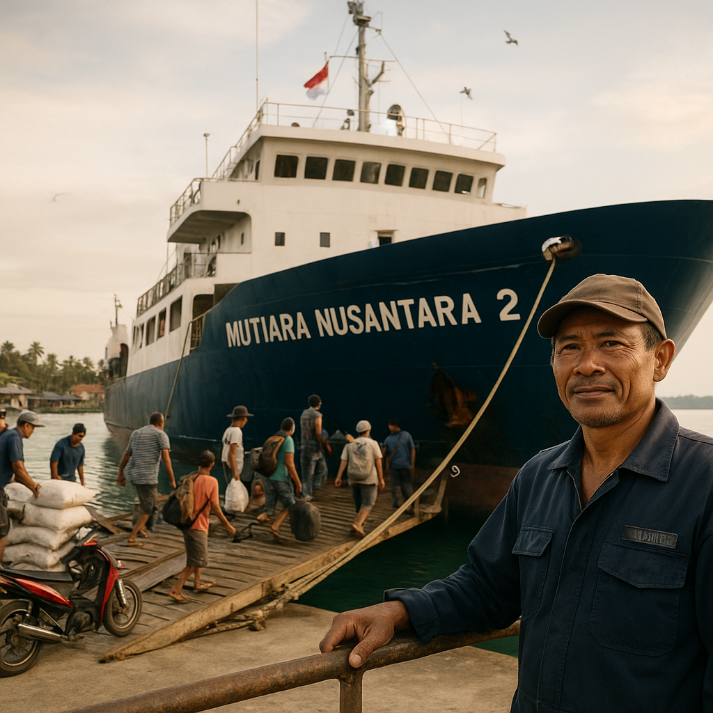 Deru Mesin Kapal Roro di Pelabuhan Terluar: Kisah Nelayan yang Kini Jadi Sopir Kapal Penghubung di Kepulauan Talaud