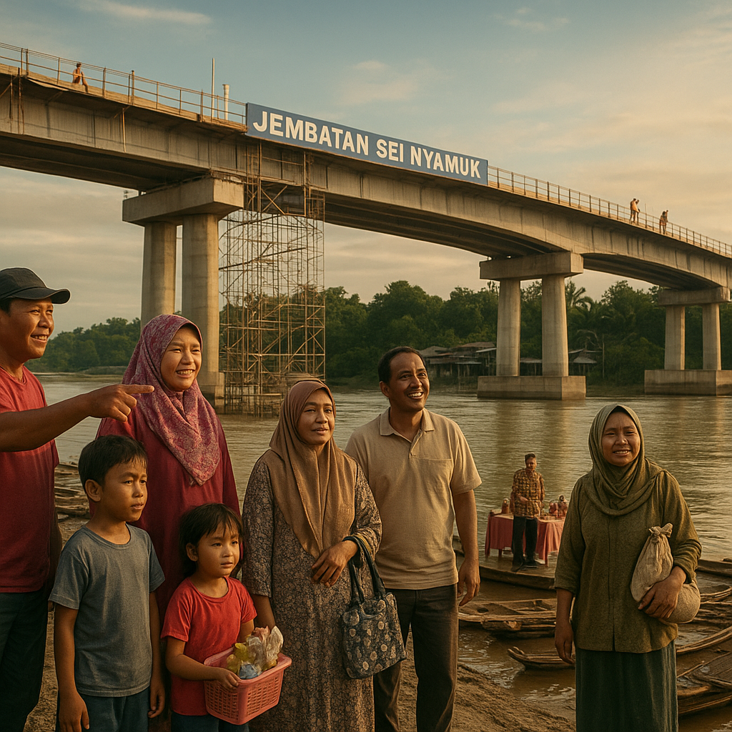 Jembatan Sei Nyamuk: Penghubung Baru di Perbatasan RI-Malaysia yang Dinanti Ratusan Keluarga