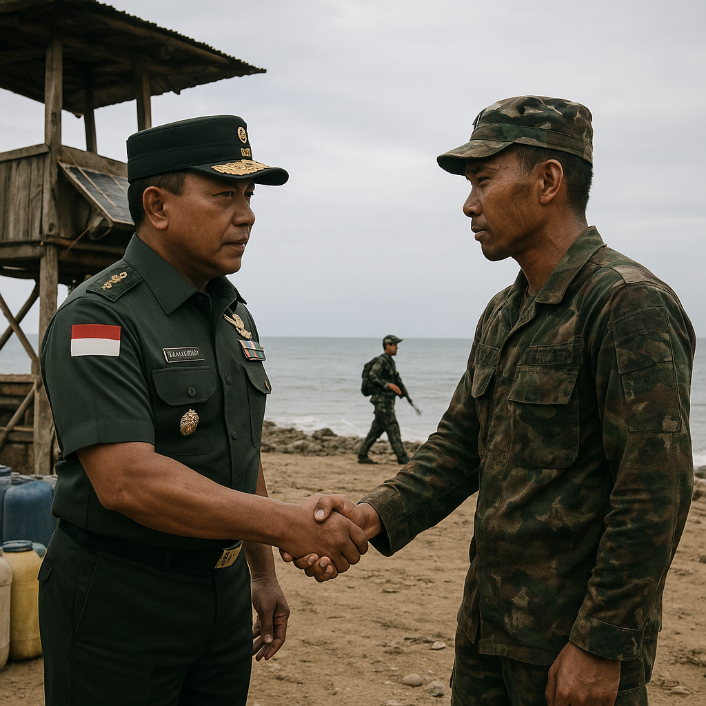 Panglima TNI Kunjungi Pos Terdepan di Pulau Nipa, Teguhkan Komitmen Pertahanan