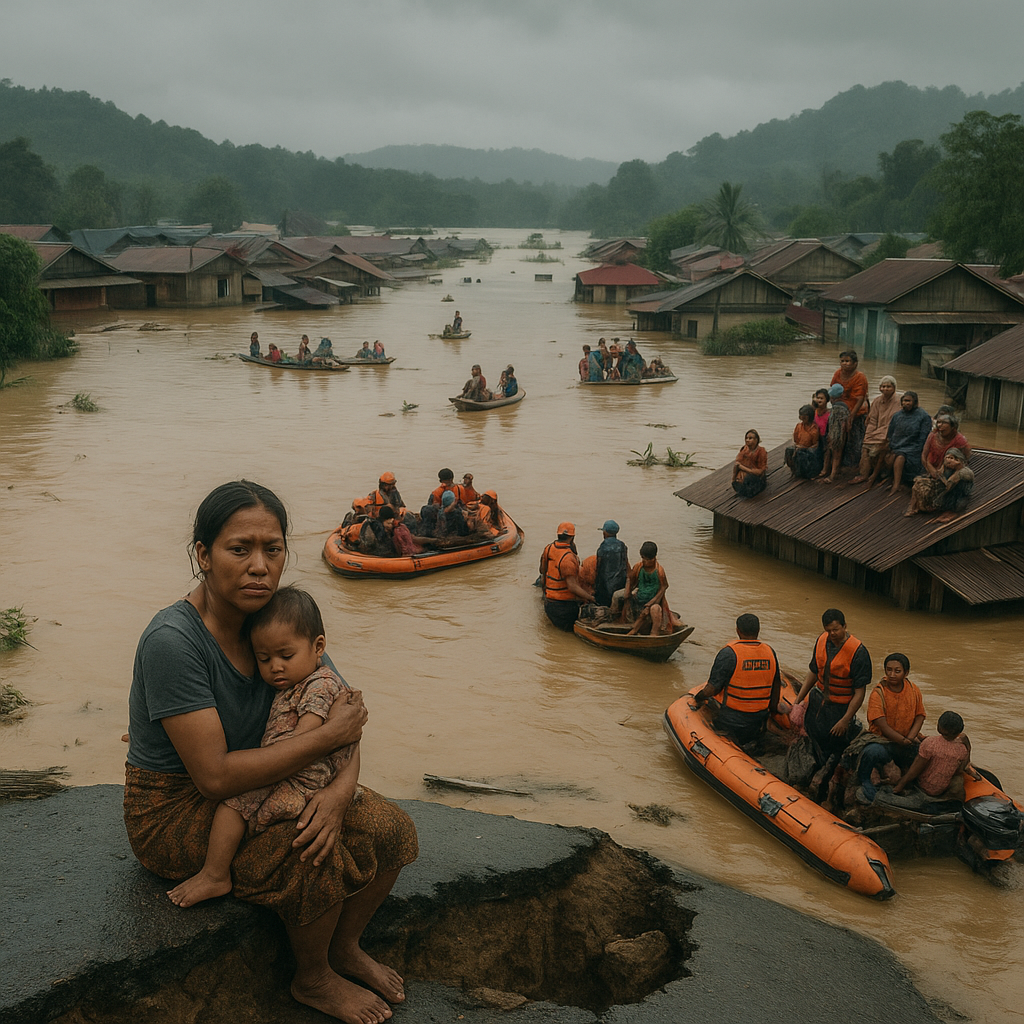 Banjir Luapkan Sungai Mahakam, 1.340 Rumah di Kubar Terendam dan Akses Jalan Putus