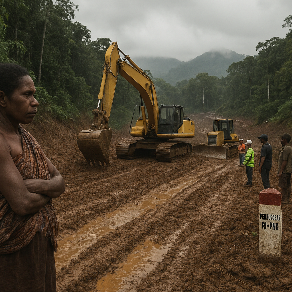 Pembangunan Jalan Trans-Papua Capai Segmen Perbatasan Papua Nugini