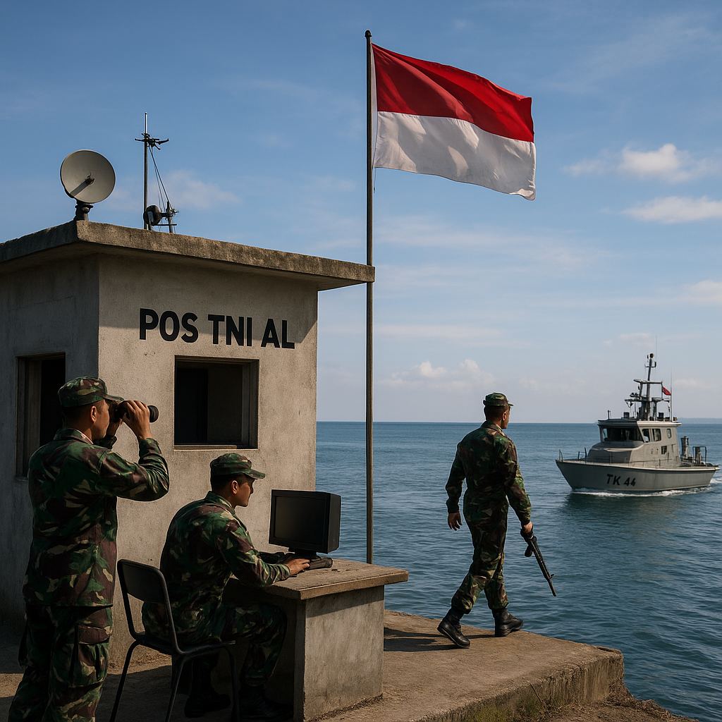 Pos TNI AL di Pulau Miangas Menjadi Sentra Pengawasan Laut