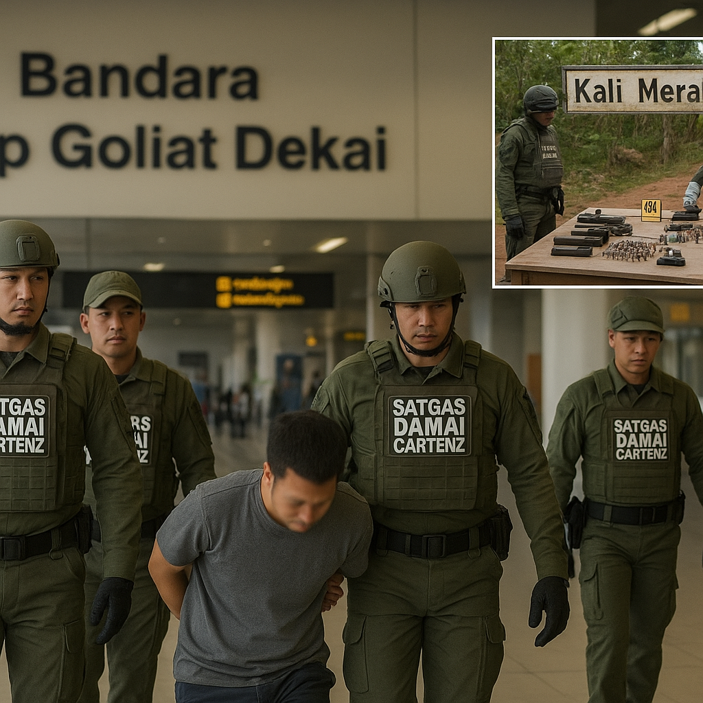 Wadanyon TPNPB-OPM Diciduk di Bandara Yahukimo, Satgas Damai Cartenz Sita Amunisi