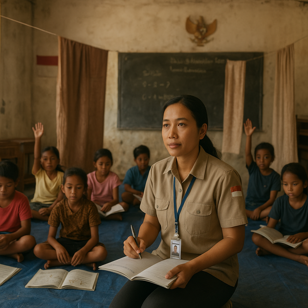Penjaga Perbatasan dengan Buku Tulis: Kisah Guru SD di Pulau Miangas yang Mengajar 3 Kelas Sekaligus