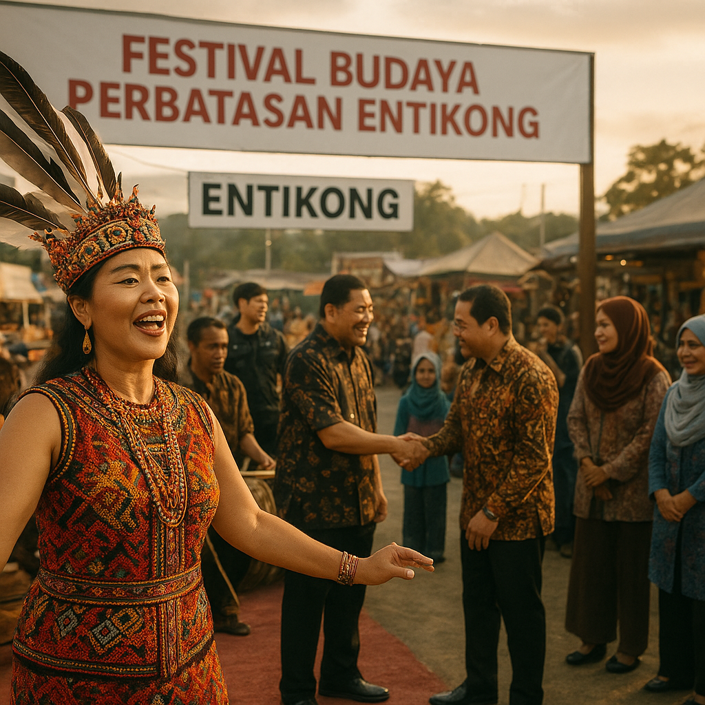 Festival Budaya Perbatasan di Entikong Mempererat Hubungan Lintas Negara