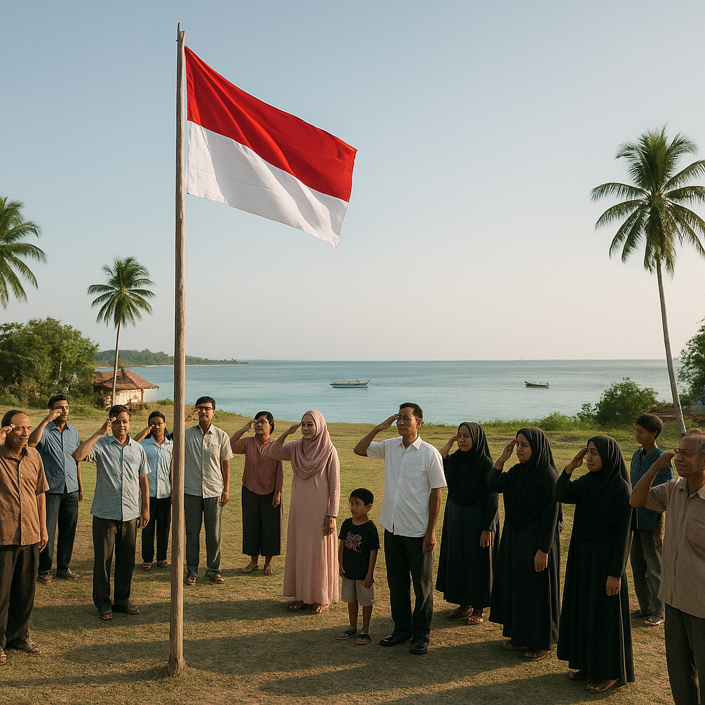 Nasionalisme di Pulau Terdepan: Upacara Bendera di Pulau Tambelan
