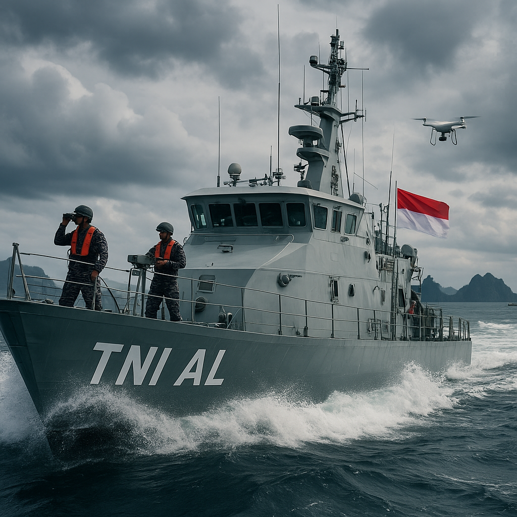 Patroli TNI AL di Perbatasan Laut Natuna Utara Diintensifkan