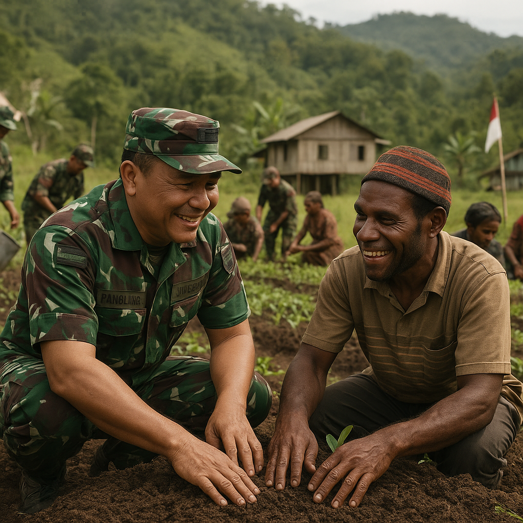 Panglima di Ladang: Tentara yang Berkebun Bersama Warga Perbatasan Papua