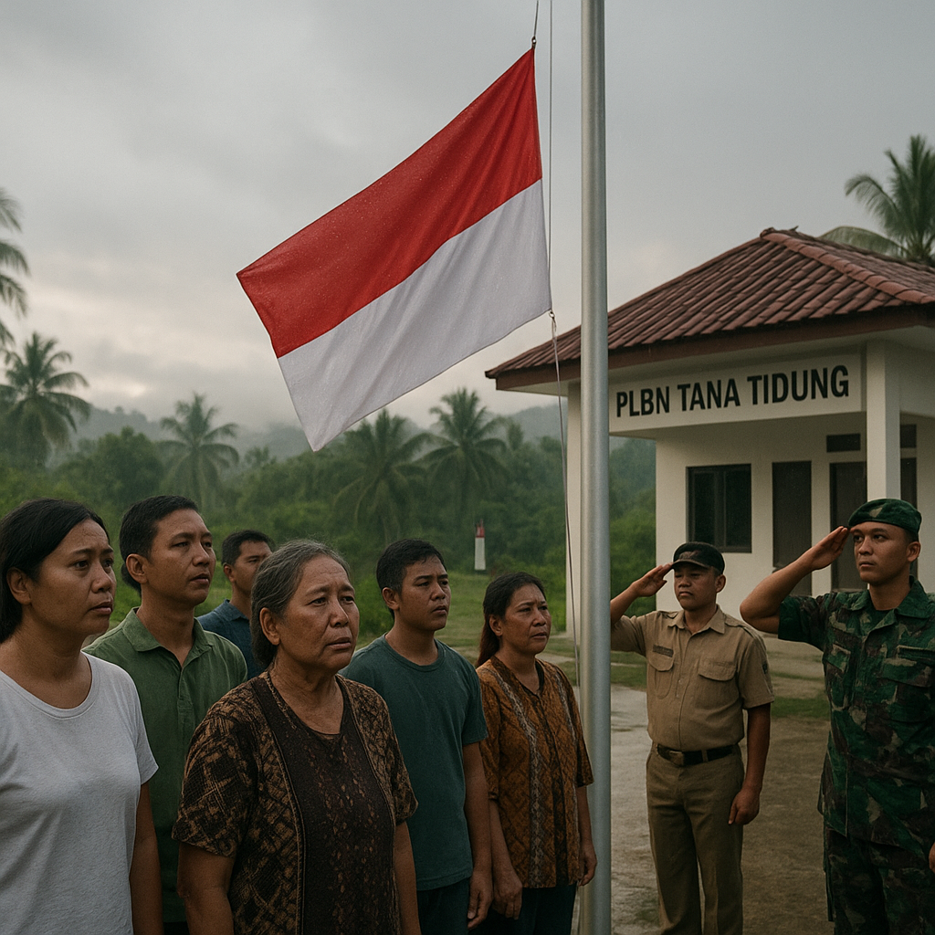 Bendera di Ujung Tana Tidung: Upacara di Pos Terdepan yang Dihadiri Seluruh Desa