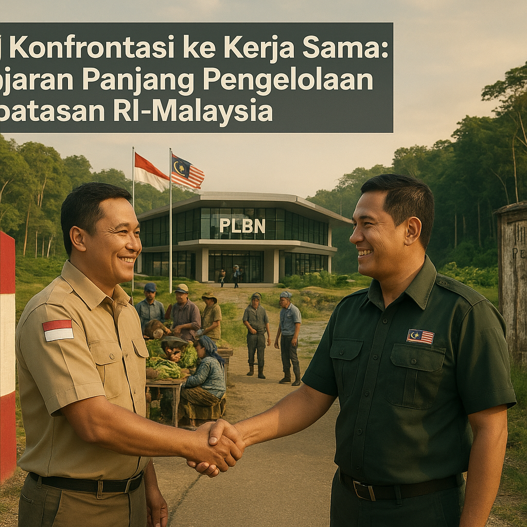 Dari Konfrontasi ke Kerja Sama: Pelajaran Panjang Pengelolaan Perbatasan RI-Malaysia