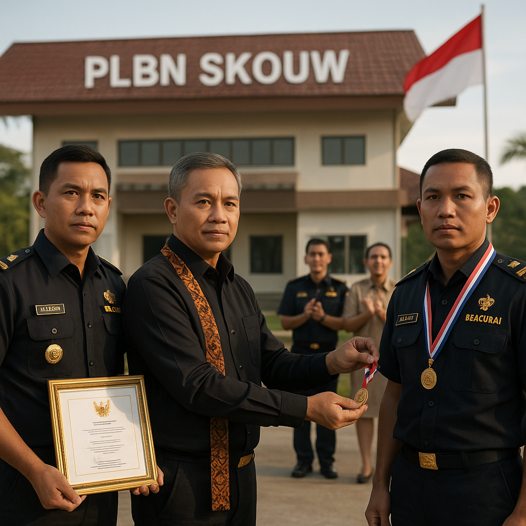 Dua Petugas PLBN Skouw Terima Penghargaan, Dedikasi Jaga Perbatasan Diakui