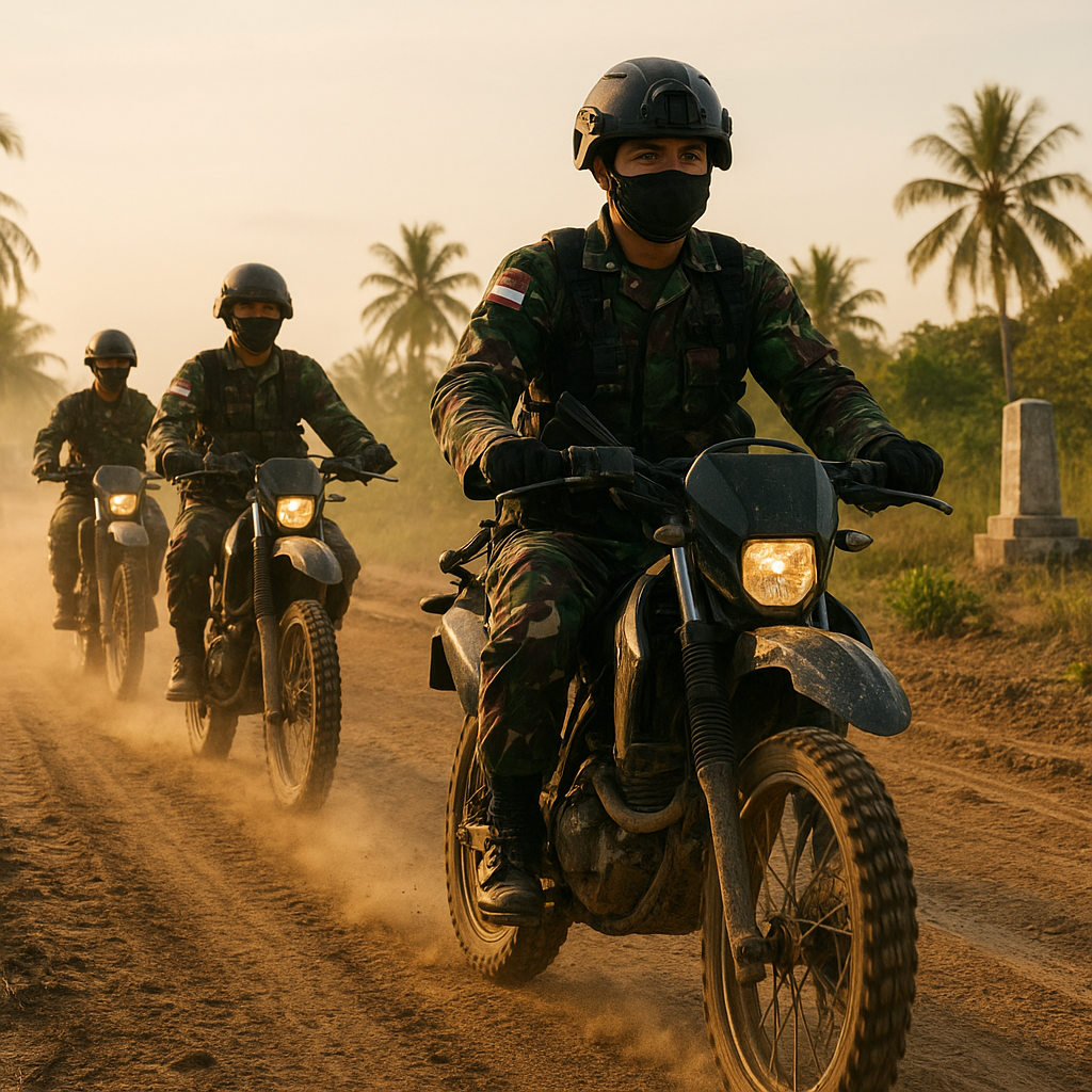 Jaga Perbatasan dengan Sepeda Motor: Kisah Harian Petugas Pamtas di Pulau Sebatik