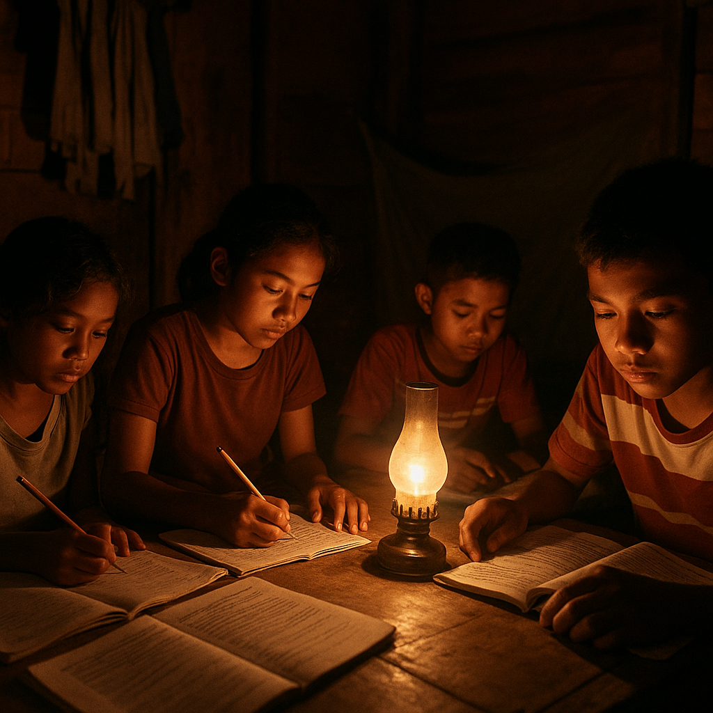 Belum Ada Listrik, Sumber Cahaya untuk Belajar Anak-anak Perbatasan Nunukan