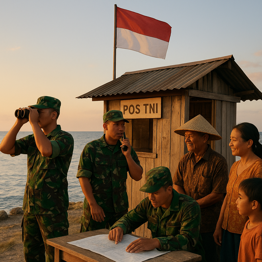 Pos TNI di Pulau Rote: Mengawasi Laut dengan Teknologi Sederhana tapi Semangat Tinggi