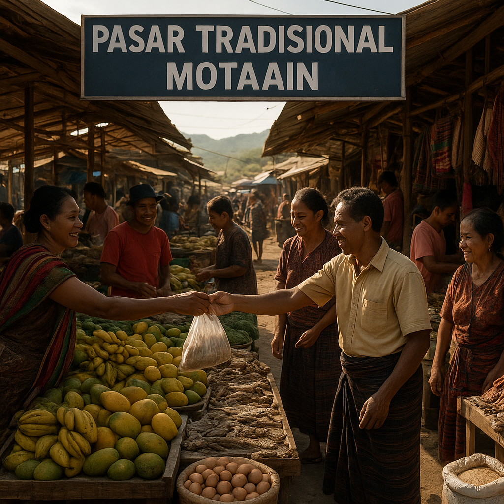 Kondisi Pasar Tradisional di Perbatasan Motaain: Barang dari Indonesia dan Timor Leste Bersatu