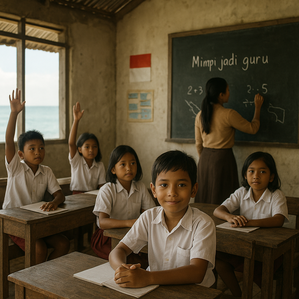 Suara Anak-anak Perbatasan di Pulau Ndana: Mimpi Jadi Guru untuk Desa Mereka