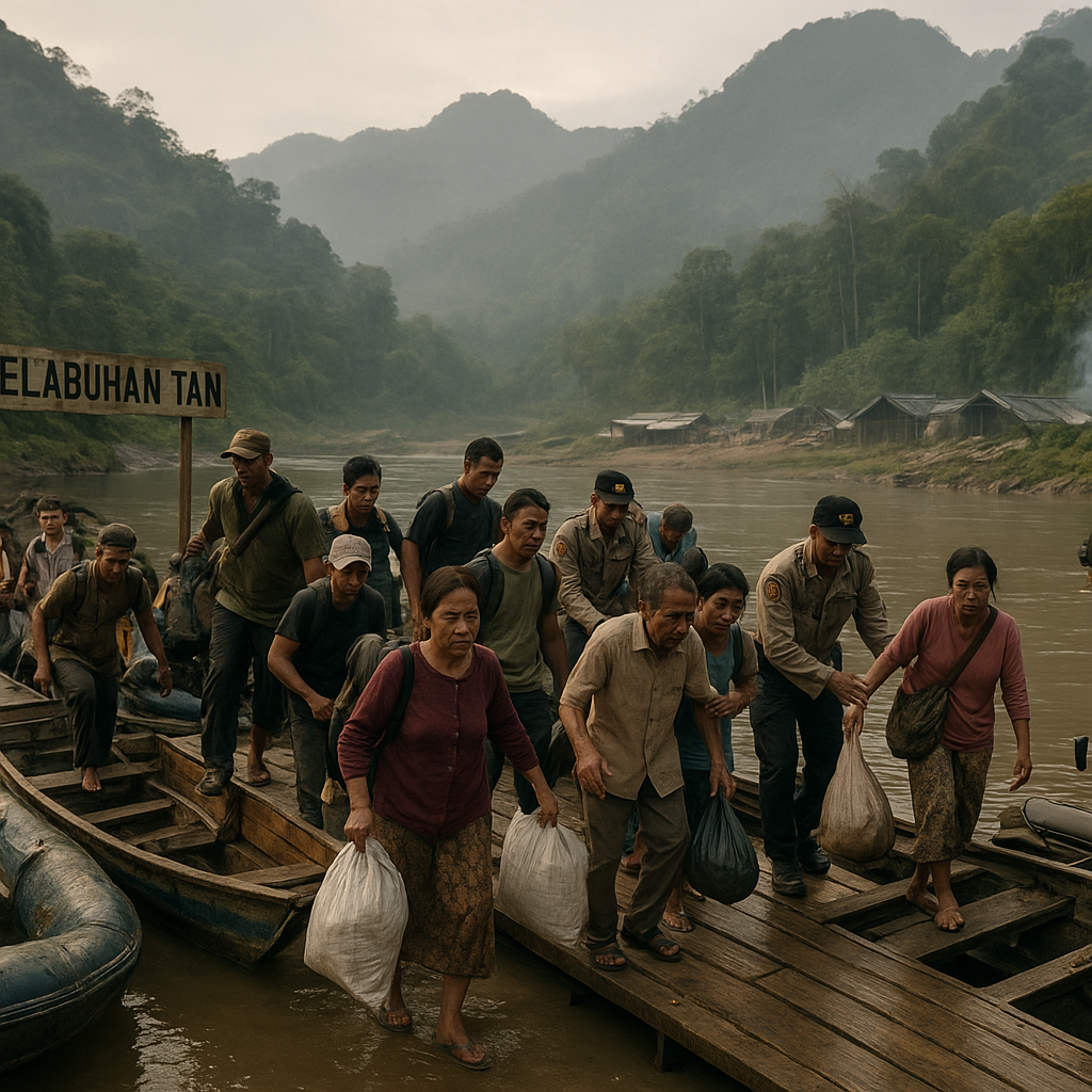 44 Pendulang Emas Dievakuasi dari Garis Konflik di Hutan Pegunungan Bintang