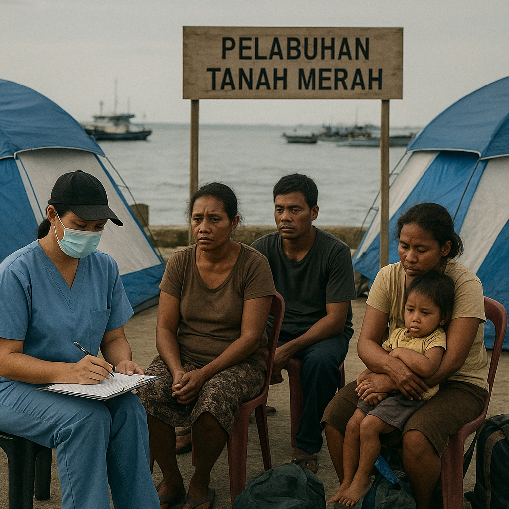 Warga Awimbon setelah Evakuasi: Trauma di Pelabuhan Tanah Merah