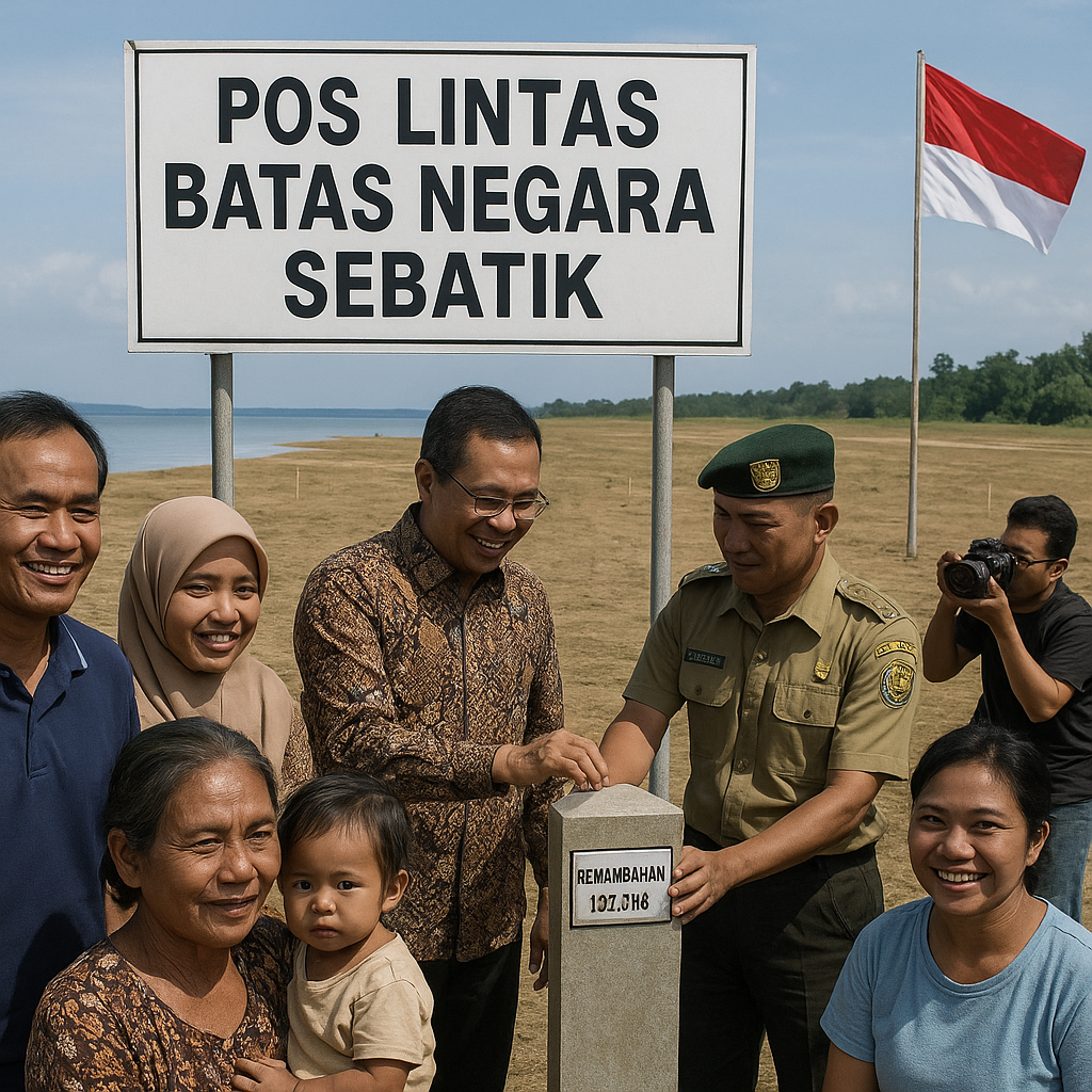 Indonesia Resmi Tambah Wilayah 127,3 Hektare di Sebatik Menang Diplomasi dengan Malaysia