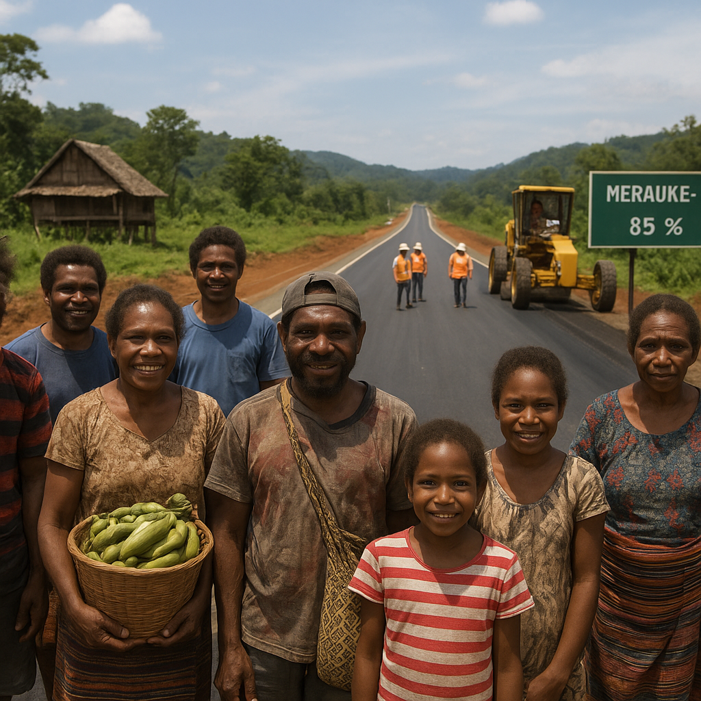 Pembangunan Jalan Trans-Papua Segmen Merauke-Muting Capai 85%, Hubungkan Desa-Desa Terpencil