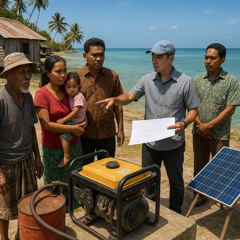 Warga Pulau Nipa Usulkan Pembangkit Listrik Tenaga Surya Atasi Krisis Energi