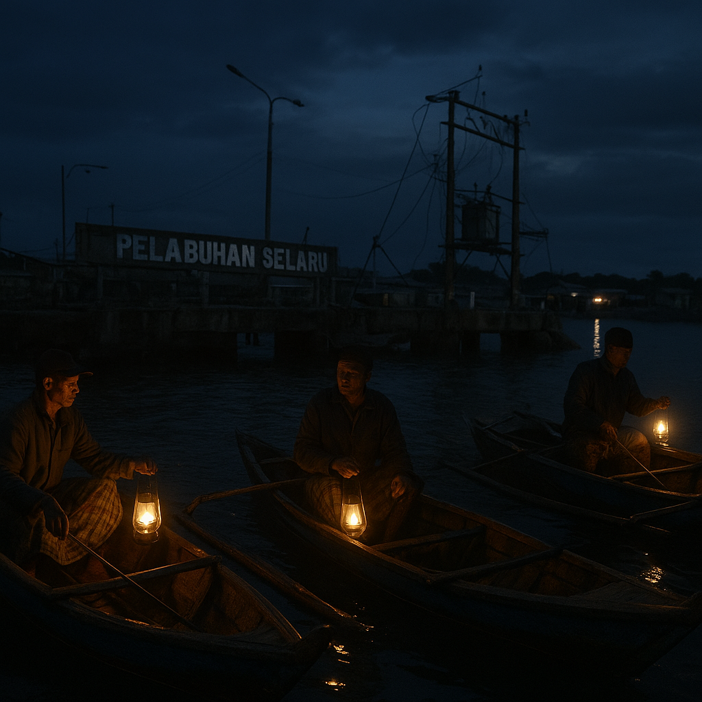 Lampu Pelabuhan Selaru Tak Kunjung Nyala, Nelayan Tanimbar Berlayar dalam Gelap