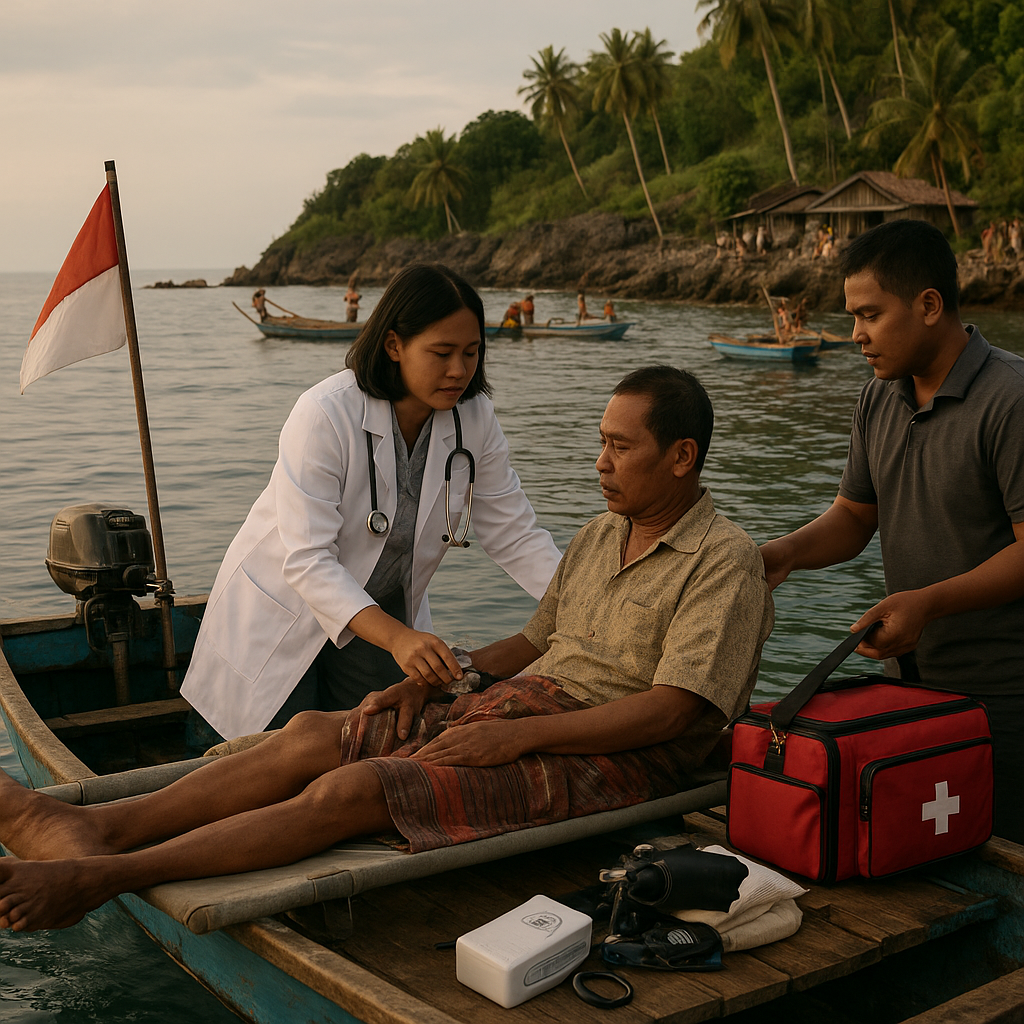 Dokter Keliling di Pulau Marore: Praktik Medis dengan Perahu dan Naluri