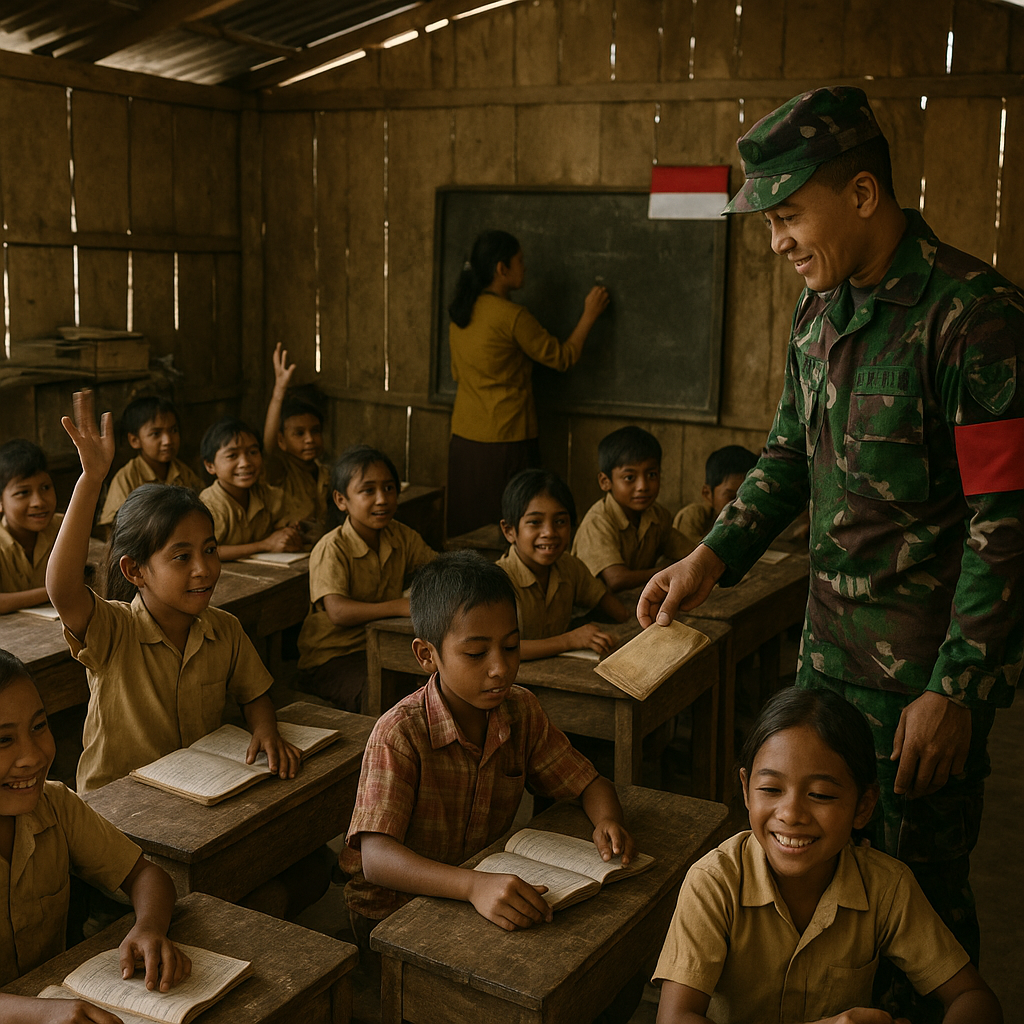 Suara Anak-anak Sekolah di Atambua: Belajar di Bangunan Semi Permanen, Mimpi Jadi Tentara